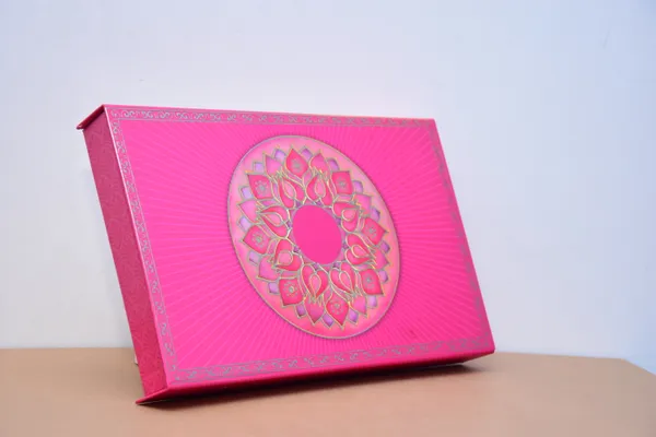 Pink_And_Gold_Decorative_Storage_Box_With_Floral_Mandala_Design