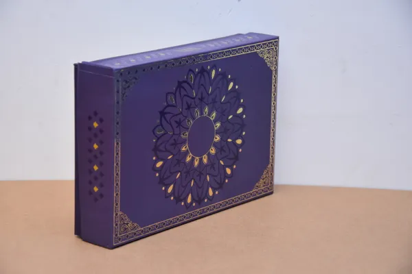 Multicolour_Decorative_Purple_Storage_Box_With_Mandala_Design_And_Golden_Interior_500Gm