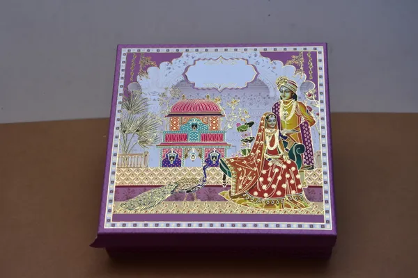 Multicolour_Traditional_Indian_Decorative_Sweet_Box_With_Miniature_Art