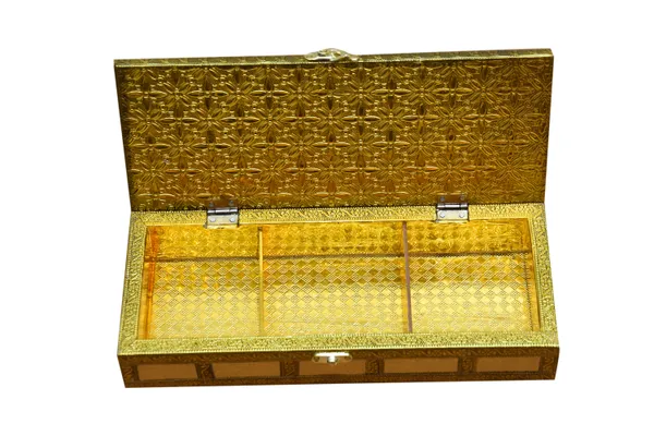 Decorative_Golden_Jewelry_Storage_Box_with_Three_Compartments