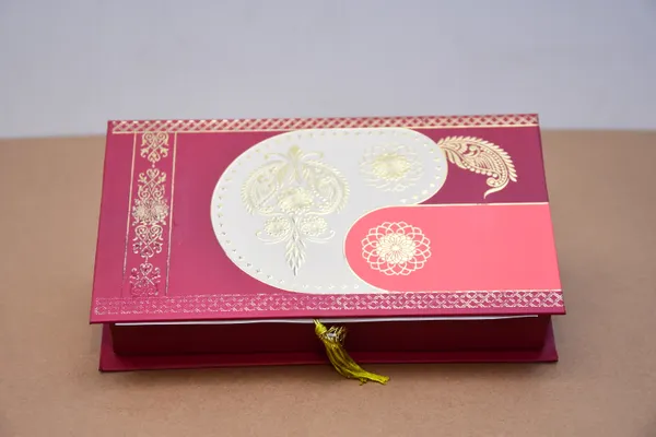 Maroon_And_Gold_Decorative_Jewelry_Storage_Box_With_Compartments