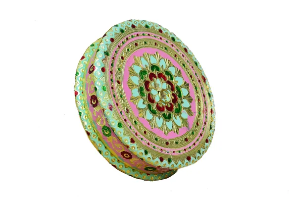 Hand-Painted_Decorative_Round_Storage_Box_with_Floral_Mandala_Design