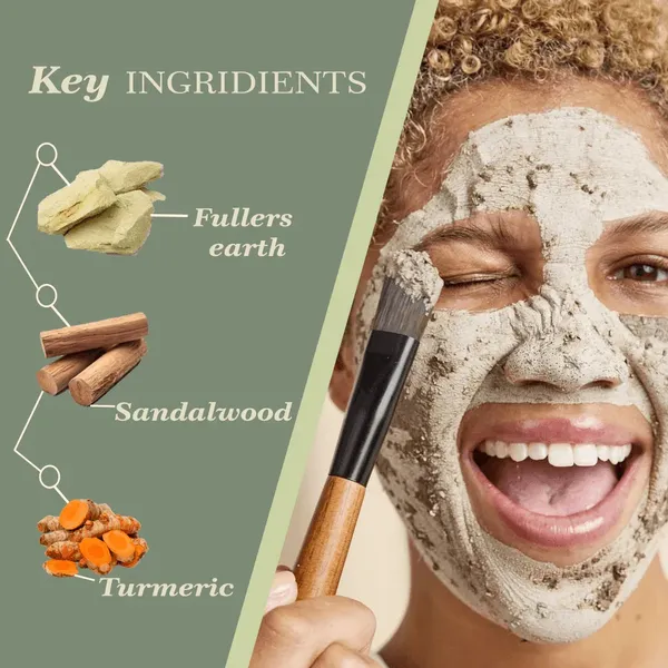 Fuller'S_Earth_Face_Pack_Powder_Deep_Cleansing_Oil_Control_Skin_Brightening_Pack_Of_2