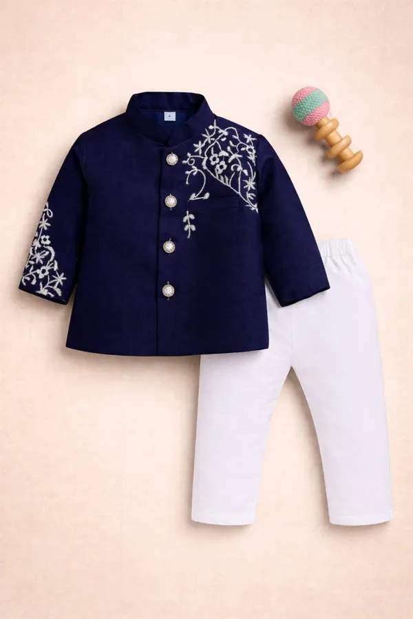Navy_Blue_Cotton_Embroidered_Kurta_Pajama_Ethnic_Set_For_Boys