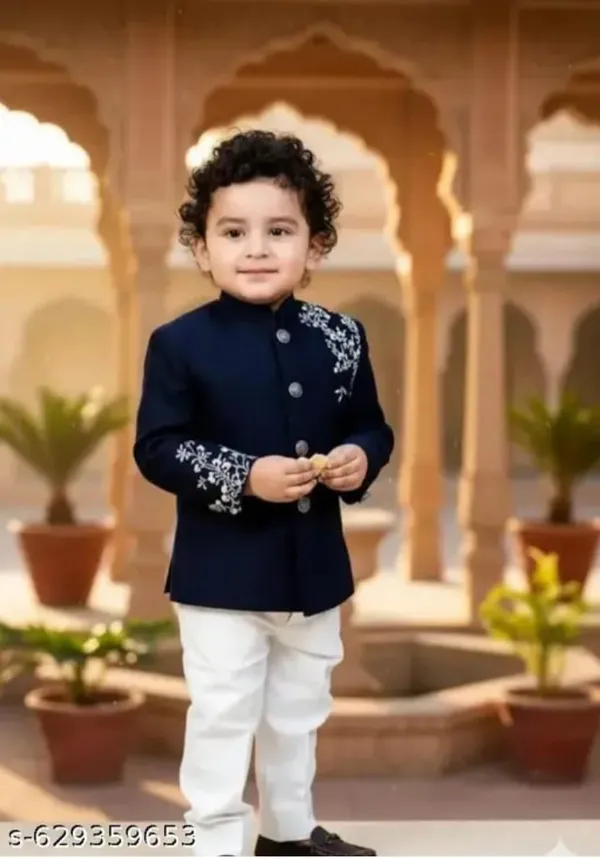 Navy_Blue_Cotton_Embroidered_Sherwani_Ethnic_Set_For_Boys
