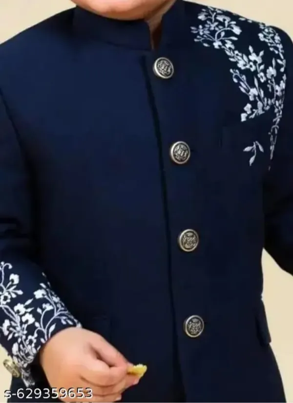 Navy_Blue_Cotton_Embroidered_Sherwani_Ethnic_Set_For_Boys