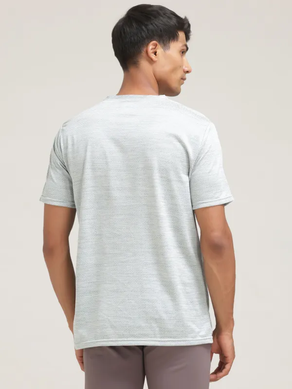 White_Polyester_Western_Wear_Sleeveless_Typography_And_Grey_Polyester_Western_Wear_Short_Sleeve_Solid_Round_Neck_T_Shirt_For_Men_Pack_Of_2