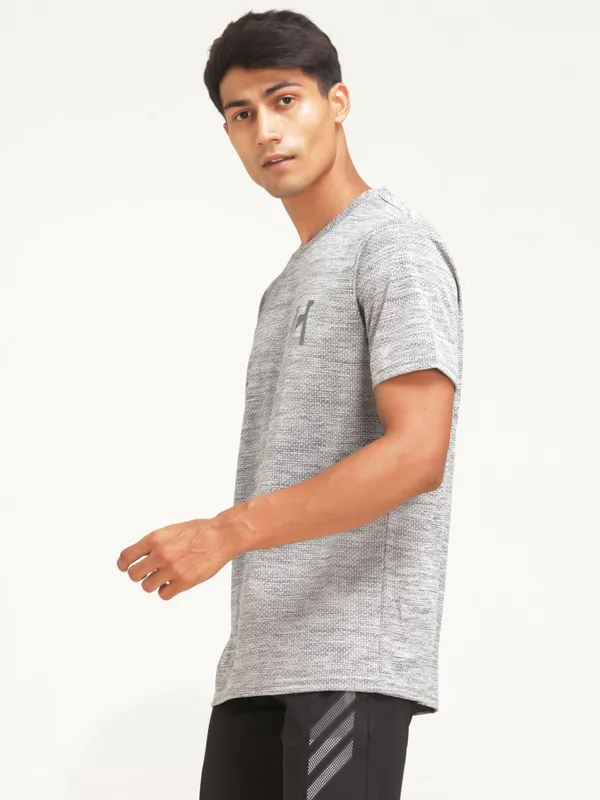 Grey_Polyester_Western_Wear_Half_Sleeve_Self_Design_And_Graphic_Print_Round_Neck_T_Shirt_For_Men