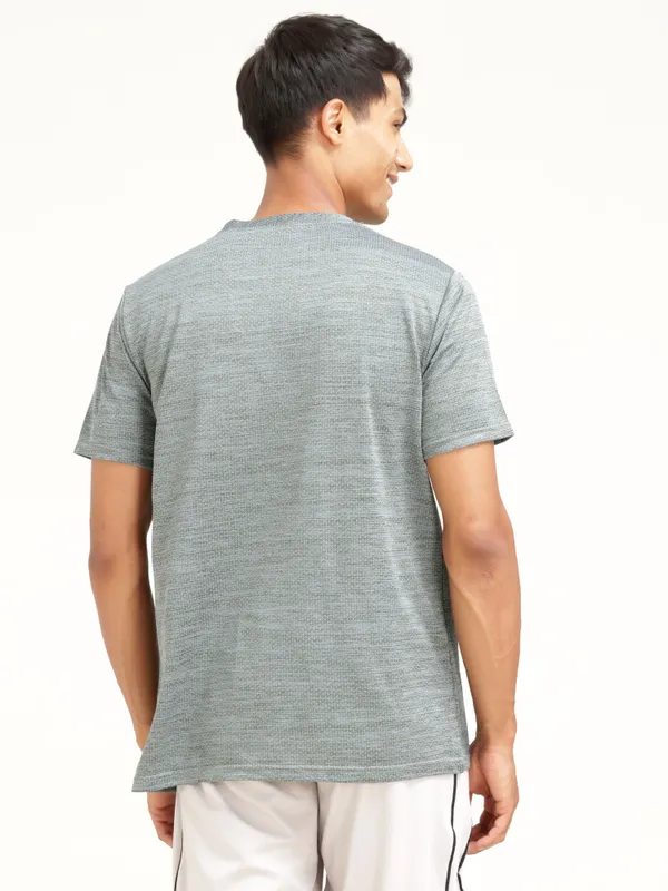 Green_Polyester_Western_Wear_Half_Sleeve_Self_Design_And_Graphic_Print_Round_Neck_T_Shirt_For_Men