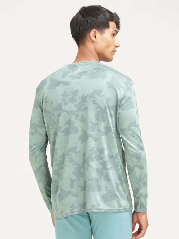 Light_Green_Polyester_Western_Wear_Full_Sleeve_Printed_Round_Neck_T_Shirt_For_Men