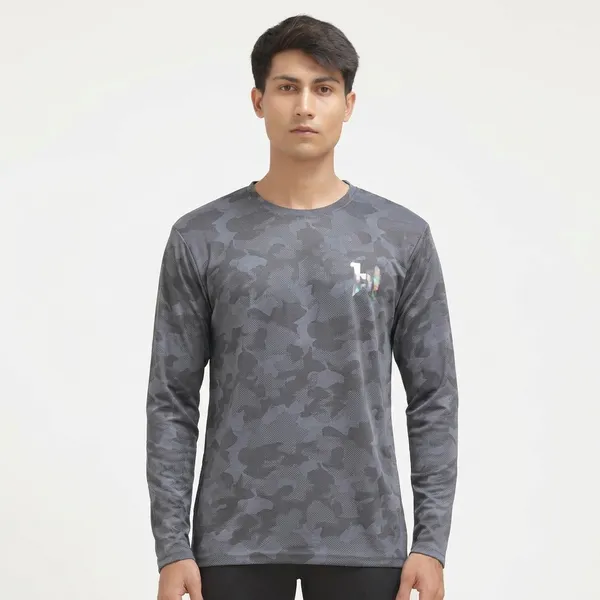 Grey_Polyester_Western_Wear_Full_Sleeve_Printed_Round_Neck_T_Shirt_For_Men