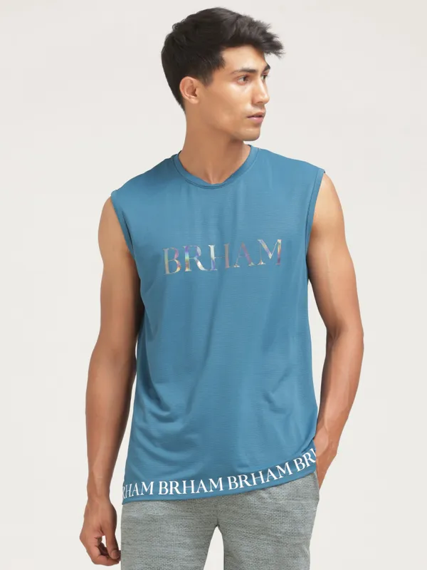 Grey_And_Blue_Polyester_Western_Wear_Full_Sleeve_And_Half_Sleeve_Printed_Round_Neck_T_Shirt_For_Men_Pack_Of_2