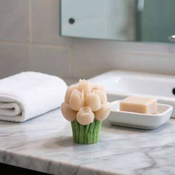 Tulip_candle_bouquet