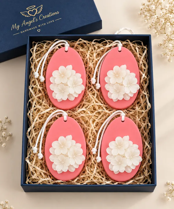 Fragrance_Wax_Sachet_Plumeria_flower_(_set_of_4)