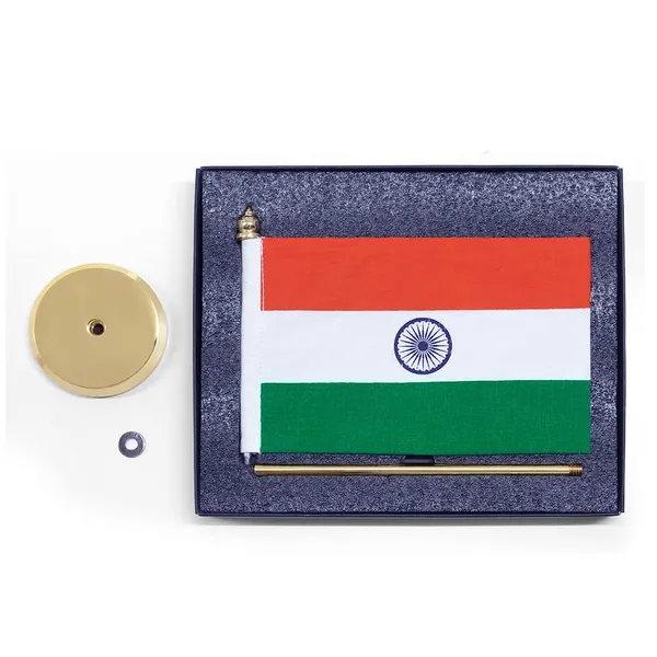 ZAHEPA_Indian_National_Flag_for_Office_Table_|_11_Inch_Desktop_Flag_with_6_x_4_Inch_Khadi_Fabric_Flag_&_Gold_Plated_Metal_Base_|_Table_Flag_for_Home,_Office_Desk,_School,_Reception,_Corporate_Cabin_&_Events_|_Made_in_India
