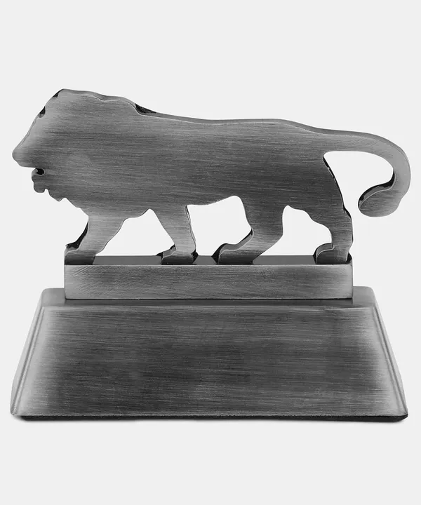 ZAHEPA_Metal_Lion_Paperweight_for_Office_Table,_Stylish_Desk_Accessory_&_Desktop_Decor,_Patriotic_Decorative_Showpiece_Item_Gift_for_Men,_Professionals,_Students_&_Corporate_(Black)