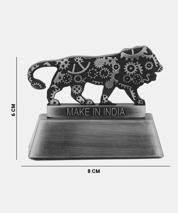 ZAHEPA_Metal_Lion_Paperweight_for_Office_Table,_Stylish_Desk_Accessory_&_Desktop_Decor,_Patriotic_Decorative_Showpiece_Item_Gift_for_Men,_Professionals,_Students_&_Corporate_(Black)