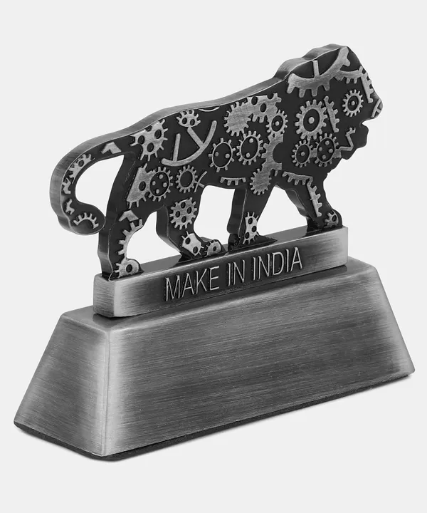ZAHEPA_Metal_Lion_Paperweight_for_Office_Table,_Stylish_Desk_Accessory_&_Desktop_Decor,_Patriotic_Decorative_Showpiece_Item_Gift_for_Men,_Professionals,_Students_&_Corporate_(Black)