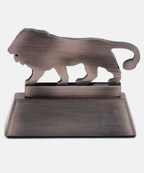 ZAHEPA_Metal_Lion_Paperweight_for_Office_Table,_Stylish_Desk_Accessory_&_Desktop_Decor,_Patriotic_Decorative_Showpiece_Item_Gift_for_Men,_Professionals,_Students_&_Corporate_(Copper)