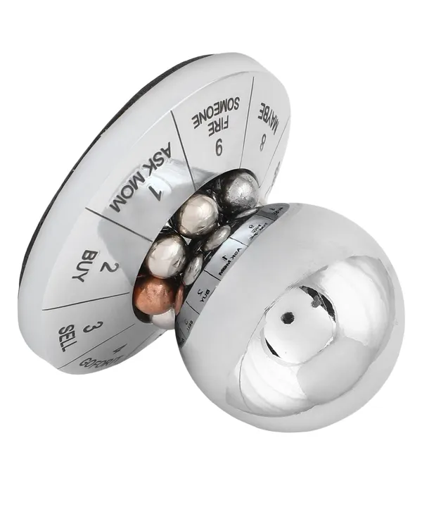 ZAHEPA_Spinning_Decision_Maker_Ball_Metal_Paperweight_for_Office_Table,_9_Different_Choices,_Anti-Stress_Gadget,_Paper_Holder,_Office_Desk_Decor_&_Showpiece,_Gift_for_Professionals_&_Students