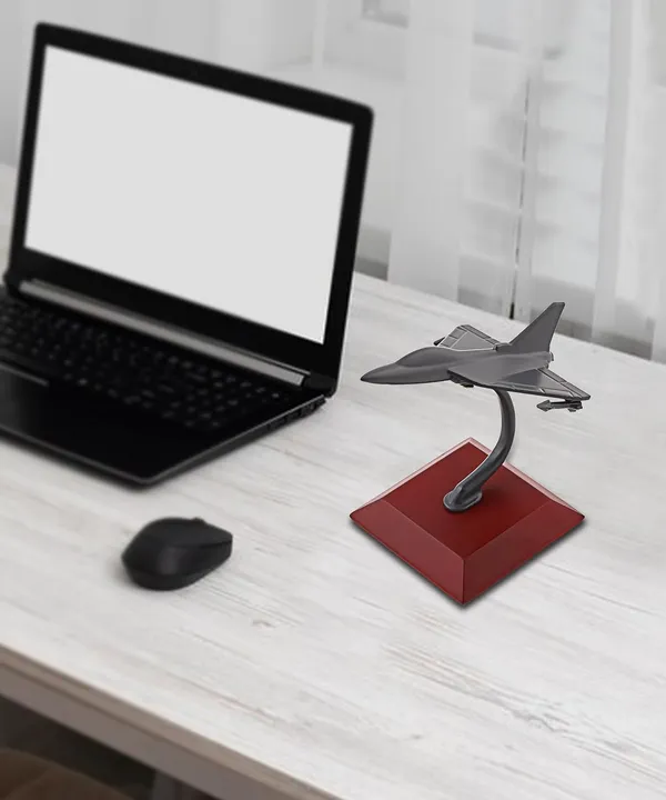 ZAHEPA_Antique_Aeroplane_Miniature,_Stylish_Decorative_Showpiece_for_Home_Decor,_Elegant_Corporate_Gifts,_Office_Table_Decoration_Items,_Metal_Construction_-_Wooden_Base