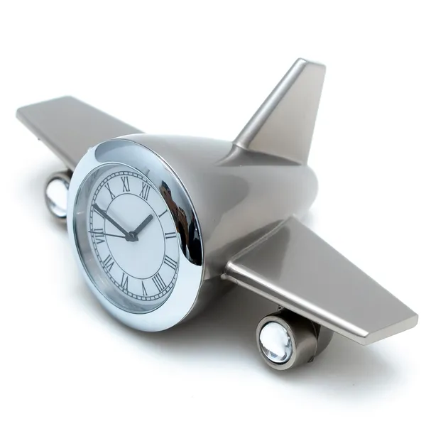 ZAHEPA_Metal_Aeroplane_Miniature_Analog_Table_Clock_|_Retro_Aircraft_Model_Desk_Watch_for_Office_&_Study_Table_|_Stylish_Home_Decor_Gift_for_Living_Room_|_Corporate_Gifting_Idea_(Silver)