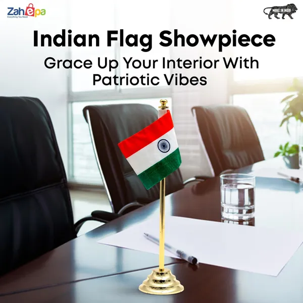 ZAHEPA_Indian_National_Flag_for_Car_Dashboard_|_Premium_Khadi_Fabric_Table_Flag_with_Gold_Plated_Metal_Base_|_Office_Desk_Accessory,_Home_Table_Decoration,_Corporate_Desk_Décor_|_Patriotic_Gift_|_Made_in_India