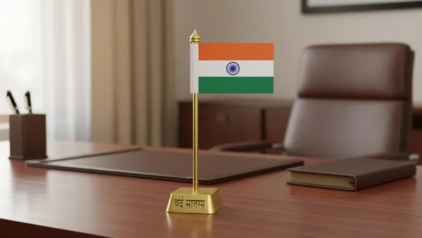 ZAHEPA_Mini_Indian_Flag_for_Office_Desk_&_Car_Dashboard_|_13.5_cm_Table_Flag_with_6_x_4_cm_Premium_Fabric_National_Flag,_Gold_Plated_Metal_"Vande_Mataram"_Stand_|_Home,_School_&_Corporate_Desk_Decoration