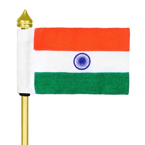 ZAHEPA_Mini_Indian_Flag_for_Office_Desk_&_Car_Dashboard_|_13.5_cm_Table_Flag_with_6_x_4_cm_Premium_Fabric_National_Flag,_Gold_Plated_Metal_"Vande_Mataram"_Stand_|_Home,_School_&_Corporate_Desk_Decoration