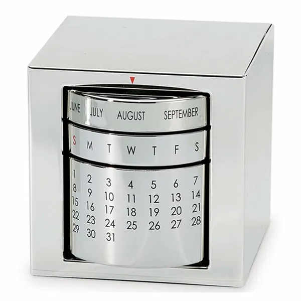 ZAHEPA_Stainless_Steel_Perpetual_Desk_Calendar,_Reusable_Rotating_Metal_Block_Calendar_for_Office_Table_&_Home_Decor,_Stylish_Gift_for_Professionals,_Students_&_Corporate_New_Year_Gifting_(Silver)