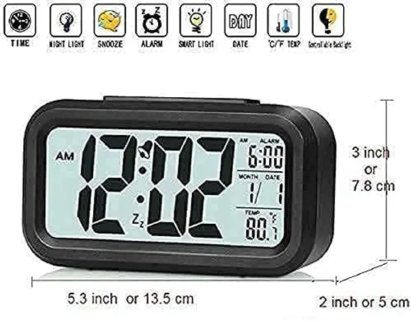 ZAHEPA_Digital_Alarm_Clock,_Battery_Operated_LCD_Smart_Night_Light_with_Indoor_Temperature,_Date_&_Snooze._Compact_Electronic_Desk_Table_Watch_for_Home,_Office,_Bedroom,_Living_Room,_Students_(Black)
