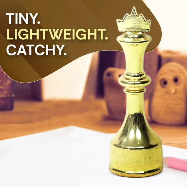 ZAHEPA_Chess_King_Metal_Paperweight_for_Office_Table,_Stylish_Desk_Accessory_&_Desktop_Decor,_Gold_Chess_Statue_Showpiece,_Fancy_Paper_Holder_Gift_for_Men,_Professionals,_Students_&_Corporate