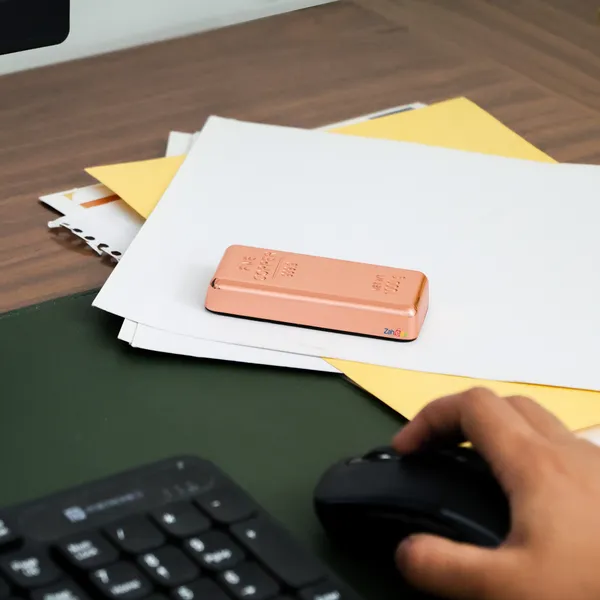 ZAHEPA_Realistic_Metal_Copper_Bar_Paperweight_for_Office_Table,_Fake_Copper_Biscuit_Paper_Weight_Table_Decoration,_Prop_for_Jewellery_Shop_&_Heist_Theme,_Unique_Gift_for_Home_&_Office_(Pack_of_1)
