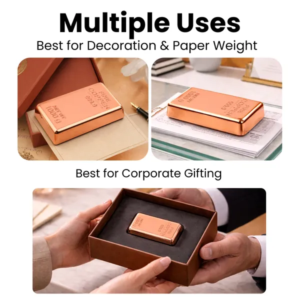 ZAHEPA_Realistic_Metal_Copper_Bar_Paperweight_for_Office_Table,_Fake_Copper_Biscuit_Paper_Weight_Table_Decoration,_Prop_for_Jewellery_Shop_&_Heist_Theme,_Unique_Gift_for_Home_&_Office_(Pack_of_1)