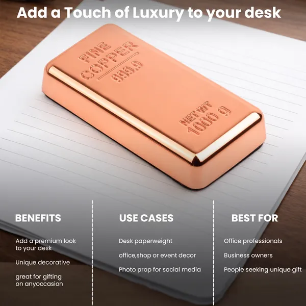 ZAHEPA_Realistic_Metal_Copper_Bar_Paperweight_for_Office_Table,_Fake_Copper_Biscuit_Paper_Weight_Table_Decoration,_Prop_for_Jewellery_Shop_&_Heist_Theme,_Unique_Gift_for_Home_&_Office_(Pack_of_1)