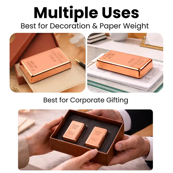 ZAHEPA_Realistic_Metal_Copper_Bar_Paperweight_for_Office_Table,_Fake_Copper_Biscuit_Paper_Weight_Table_Decoration,_Prop_for_Jewellery_Shop_&_Heist_Theme,_Unique_Gift_for_Home_&_Office_(Pack_of_2)