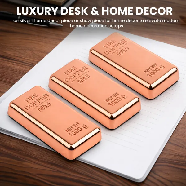 ZAHEPA_Realistic_Metal_Copper_Bar_Paperweight_for_Office_Table,_Fake_Copper_Biscuit_Paper_Weight_Table_Decoration,_Prop_for_Jewellery_Shop_&_Heist_Theme,_Unique_Gift_for_Home_&_Office_(Pack_of_3)