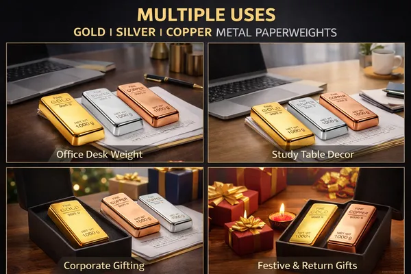 ZAHEPA_Realistic_Metal_Gold,_Copper_&_Silver_Bar_Paperweight_for_Office_Table,_Fake_Biscuit_Paper_Weight_Table_Decoration,_Prop_for_Jewellery_Shop_&_Heist_Theme,_Gift_for_Home_&_Office_(Pack_of_3)