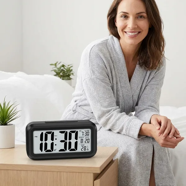 ZAHEPA_Digital_Alarm_Clock,_Battery_Operated_LCD_Smart_Night_Light_with_Indoor_Temperature,_Date_&_Snooze._Compact_Electronic_Desk_Table_Watch_for_Home,_Office,_Bedroom,_Living_Room,_Students_(Black)