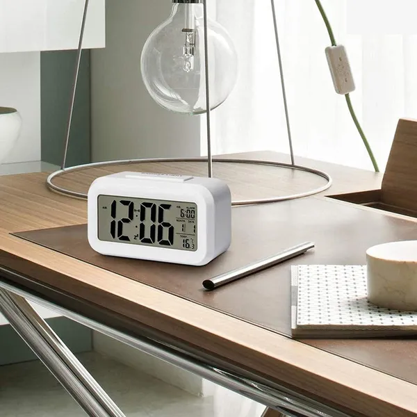 ZAHEPA_Digital_Alarm_Clock,_Battery_Operated_LCD_Smart_Night_Light_with_Indoor_Temperature,_Date_&_Snooze._Compact_Electronic_Desk_Table_Watch_for_Home,_Office,_Bedroom,_Living_Room,_Students_(White)