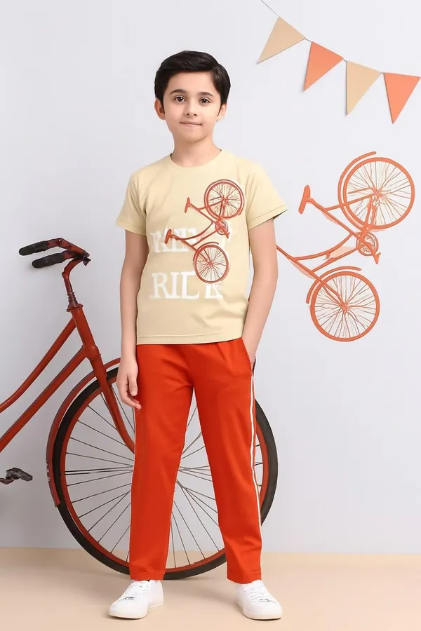 Camel_And_Red_Cotton_T-Shirt_Track_Pant_Joggers_Set_For_Boys