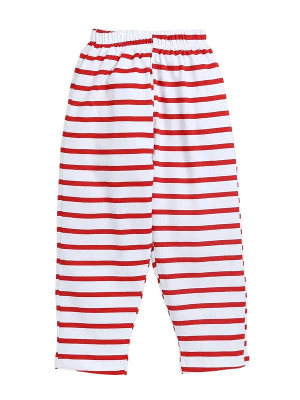 Red_Cotton_T-Shirt_Pajama_Night_Suit_Set_For_Girls