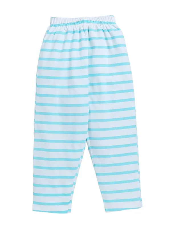 Blue_Cotton_T-Shirt_Pajama_Night_Suit_Set_For_Girls