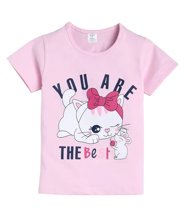 Pink_And_Black_Cotton_T-Shirt_Pajama_Night_Suit_Set_For_Girls