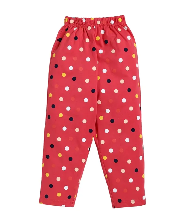 Peach_And_Red_Cotton_T-Shirt_Pajama_Night_Suit_Set_For_Girls