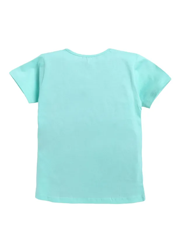 Sea_Green_Cotton_T-Shirt_Pajama_Night_Suit_Set_For_Girls