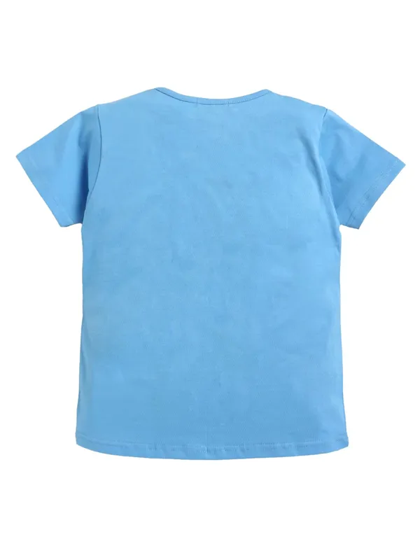 Blue_Cotton_T-Shirt_Pajama_Night_Suit_Set_For_Girls