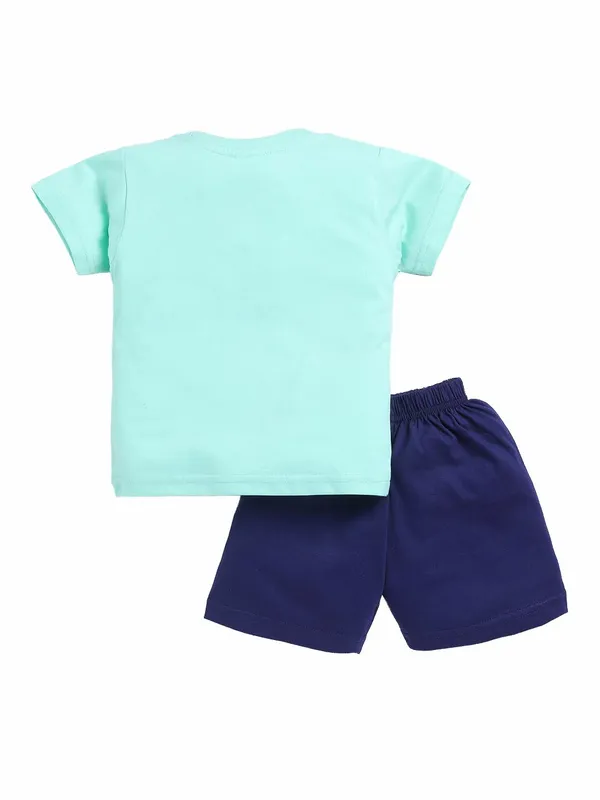 Green_Cotton_T-Shirt_Shorts_Set_For_Boys