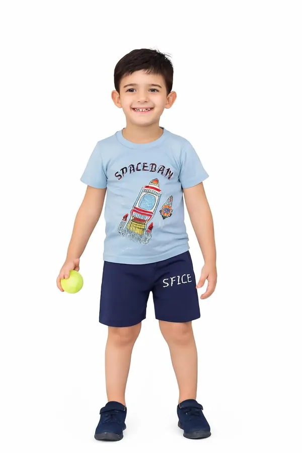 Blue_Cotton_T-Shirt_Shorts_Set_For_Boys