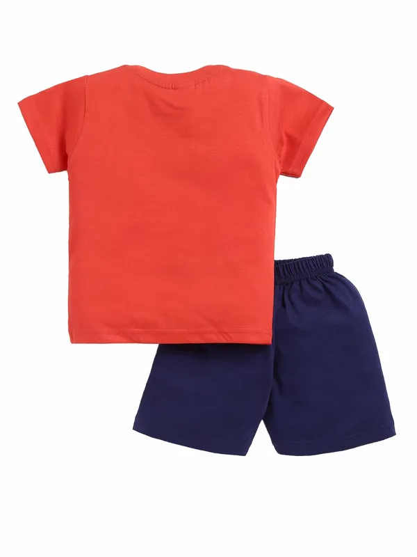 Orange_And_Blue_Cotton_T-Shirt_Shorts_Set_For_Boys